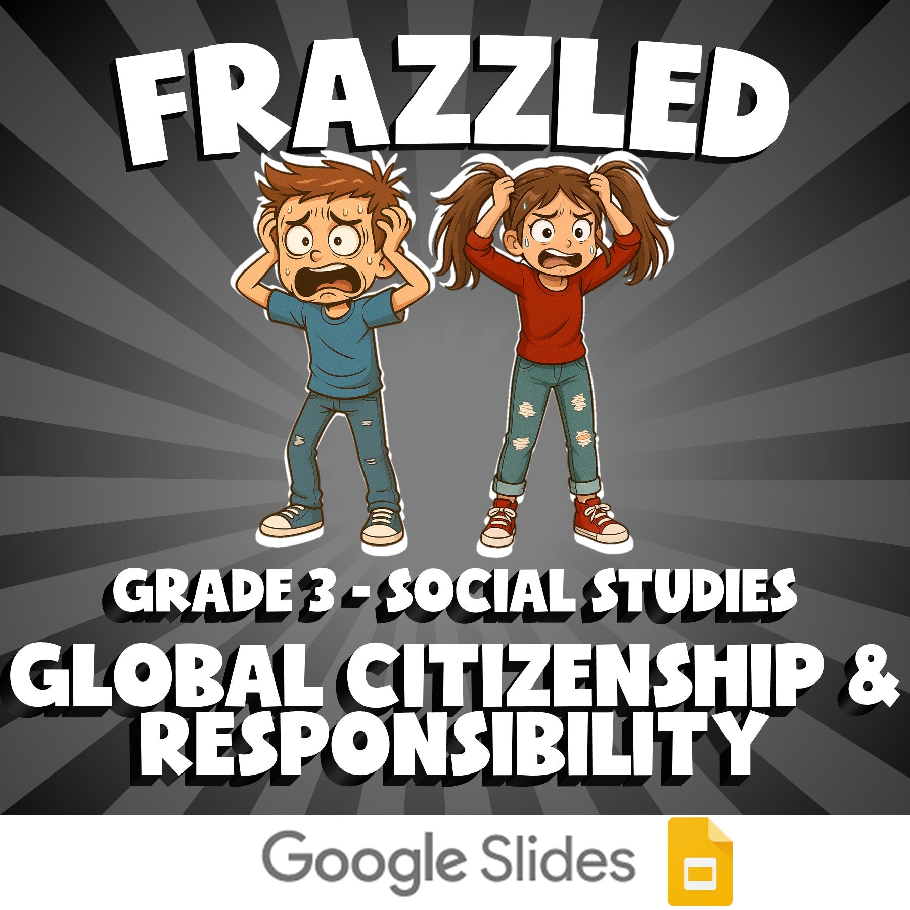 Global Citizenship & Responsibility FRAZZLED Socials Game - No Prep Grade 3