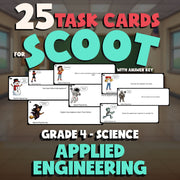 Applied Engineering SCOOT TASK CARDS Science Game - No Prep Grade 4 Review