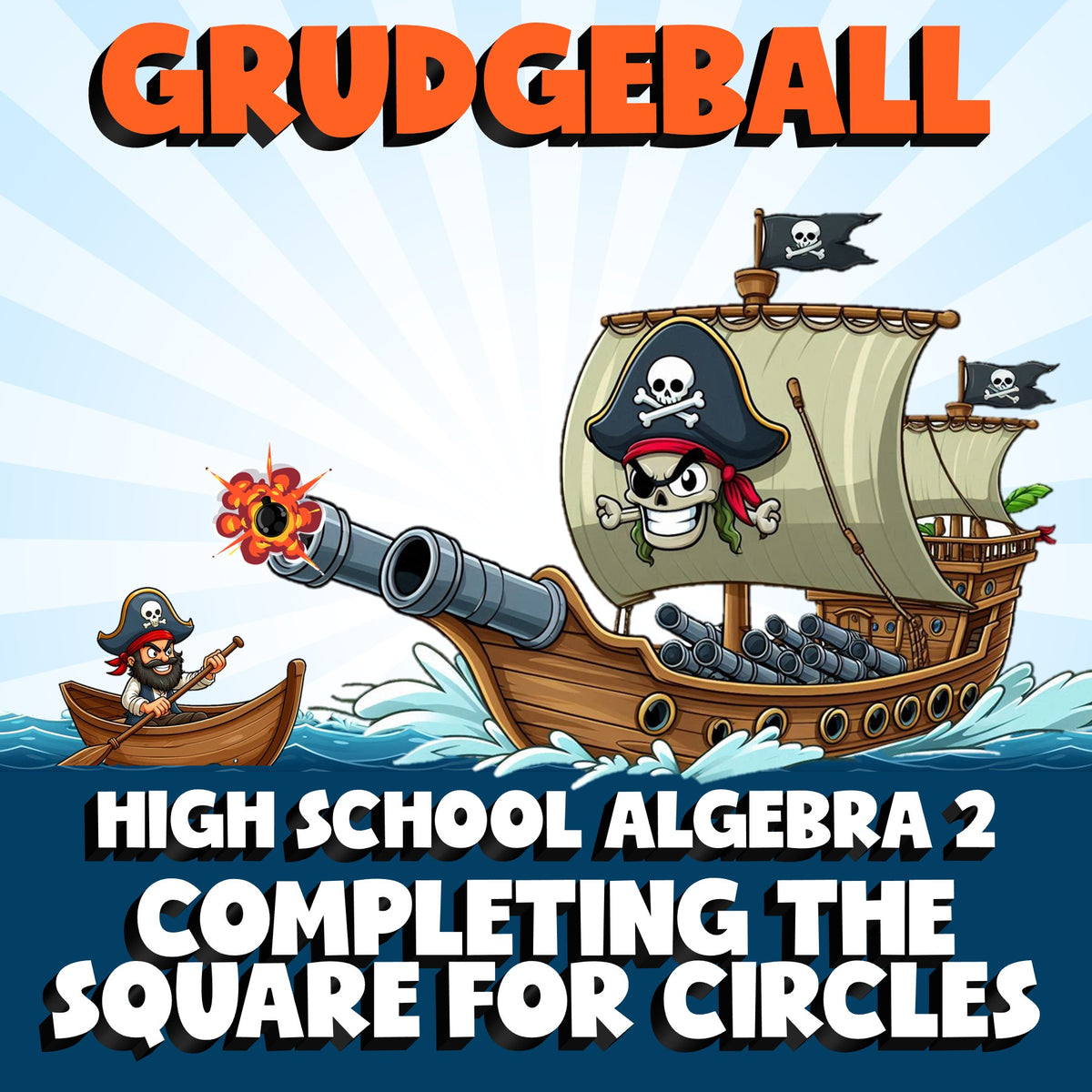 Completing the Square for Circles GRUDGEBALL Math Game - No Prep Algebra 2