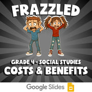 Costs & Benefits FRAZZLED Socials Game - No Prep Grade 4 Review Activity