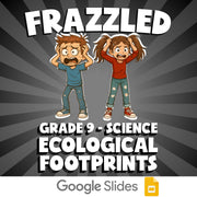 Ecological Footprints FRAZZLED Science Game - No Prep Grade 9 Review Activity