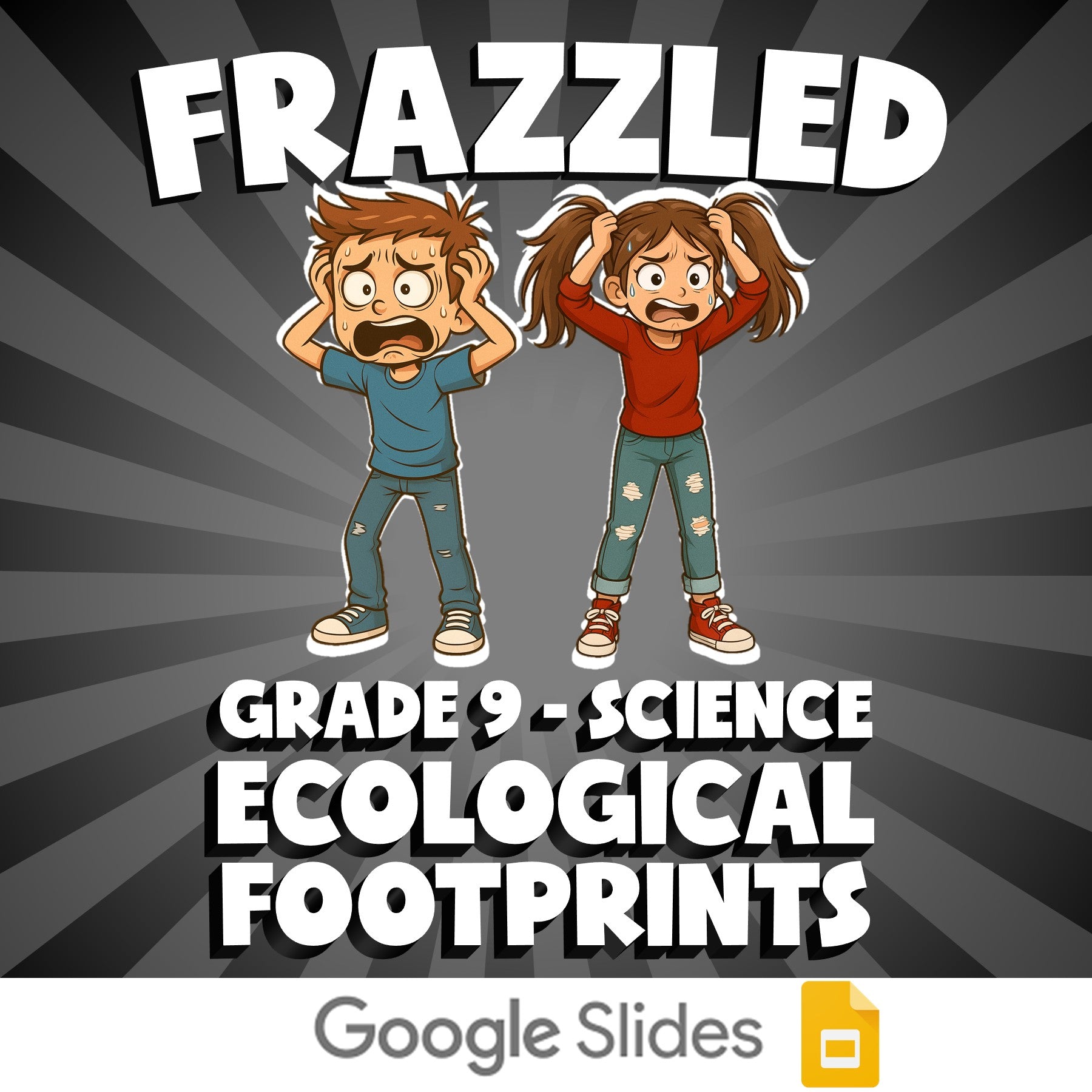 Ecological Footprints FRAZZLED Science Game - No Prep Grade 9 Review Activity