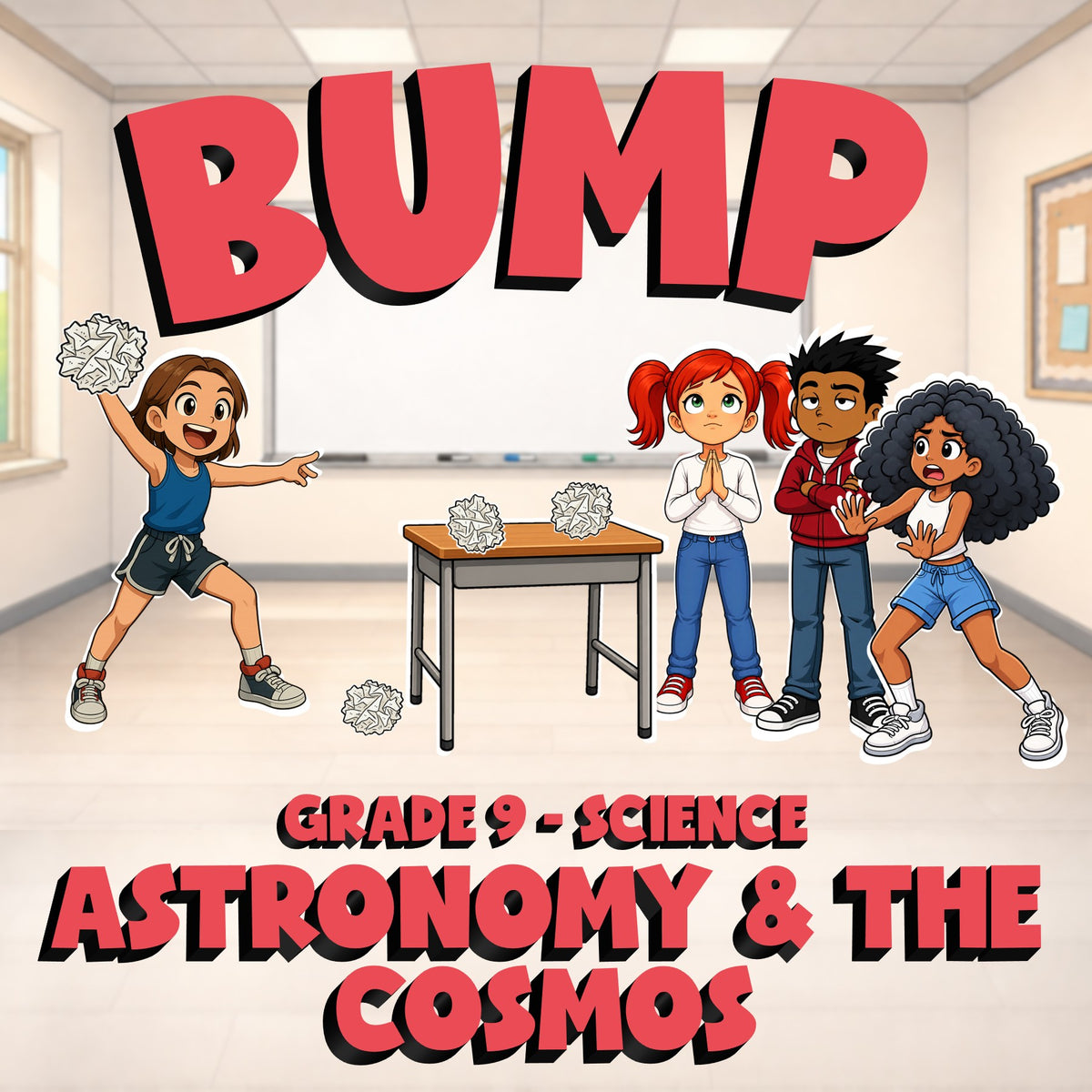 Astronomy & the Cosmos BUMP Science Game - No Prep Grade 9 Review Activity