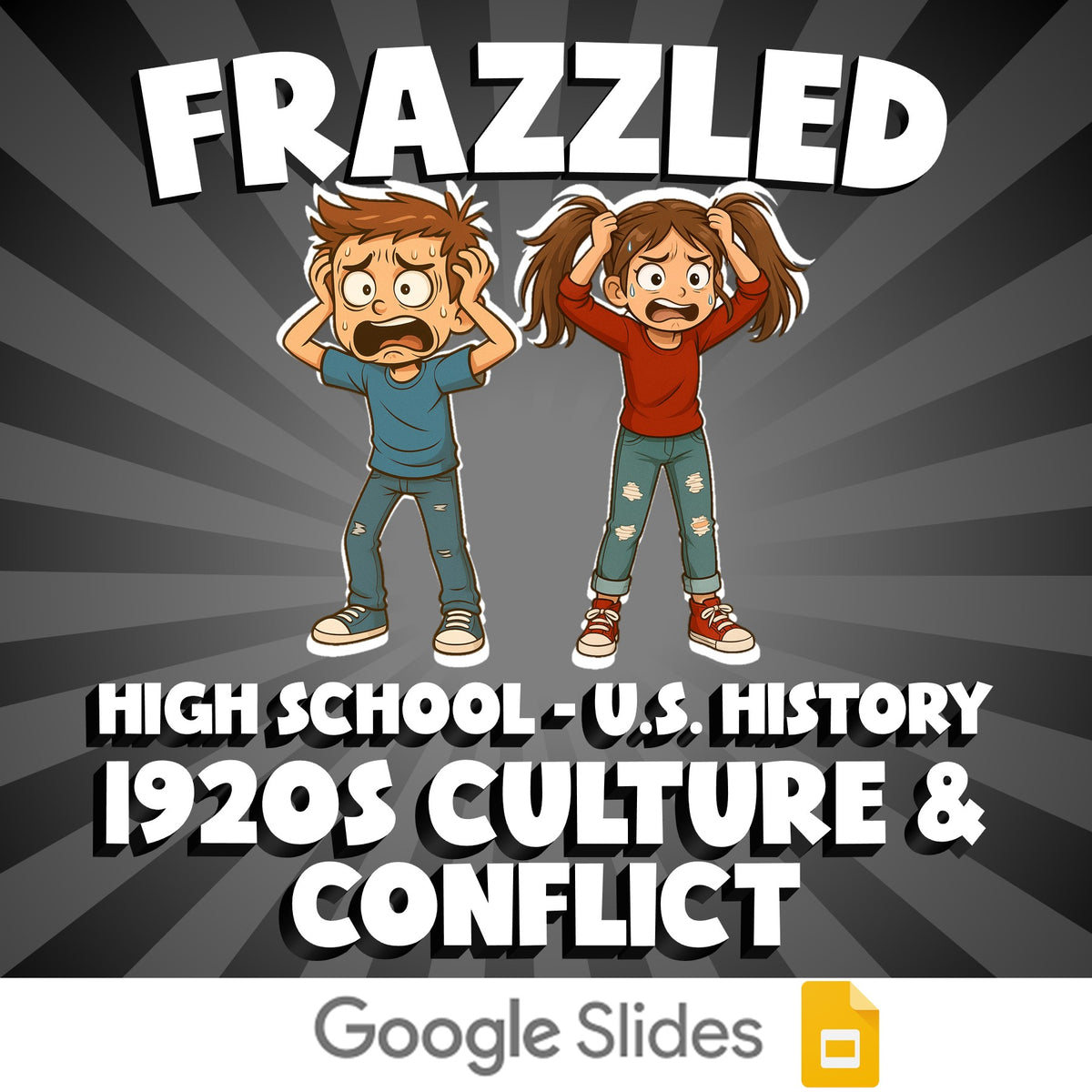 1920s Culture & Conflict FRAZZLED U.S. History Game - No Prep Review Activity