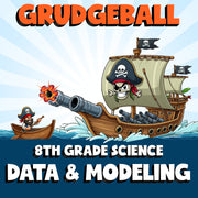 Data & Modeling GRUDGEBALL Science Game - No Prep Grade 8 Review Activity