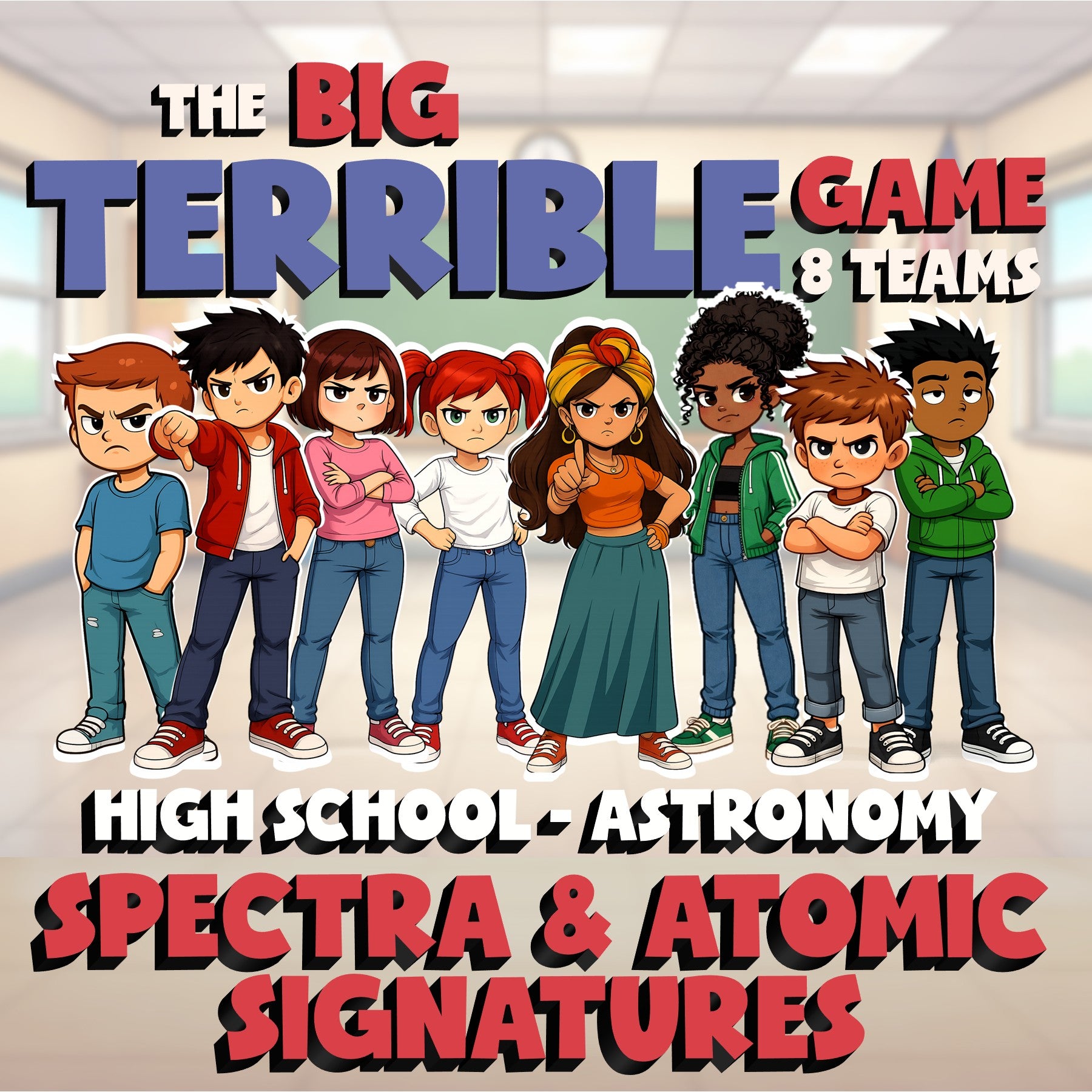 Spectra & Atomic Signatures BIG TERRIBLE GAME - No Prep Astronomy Science Review