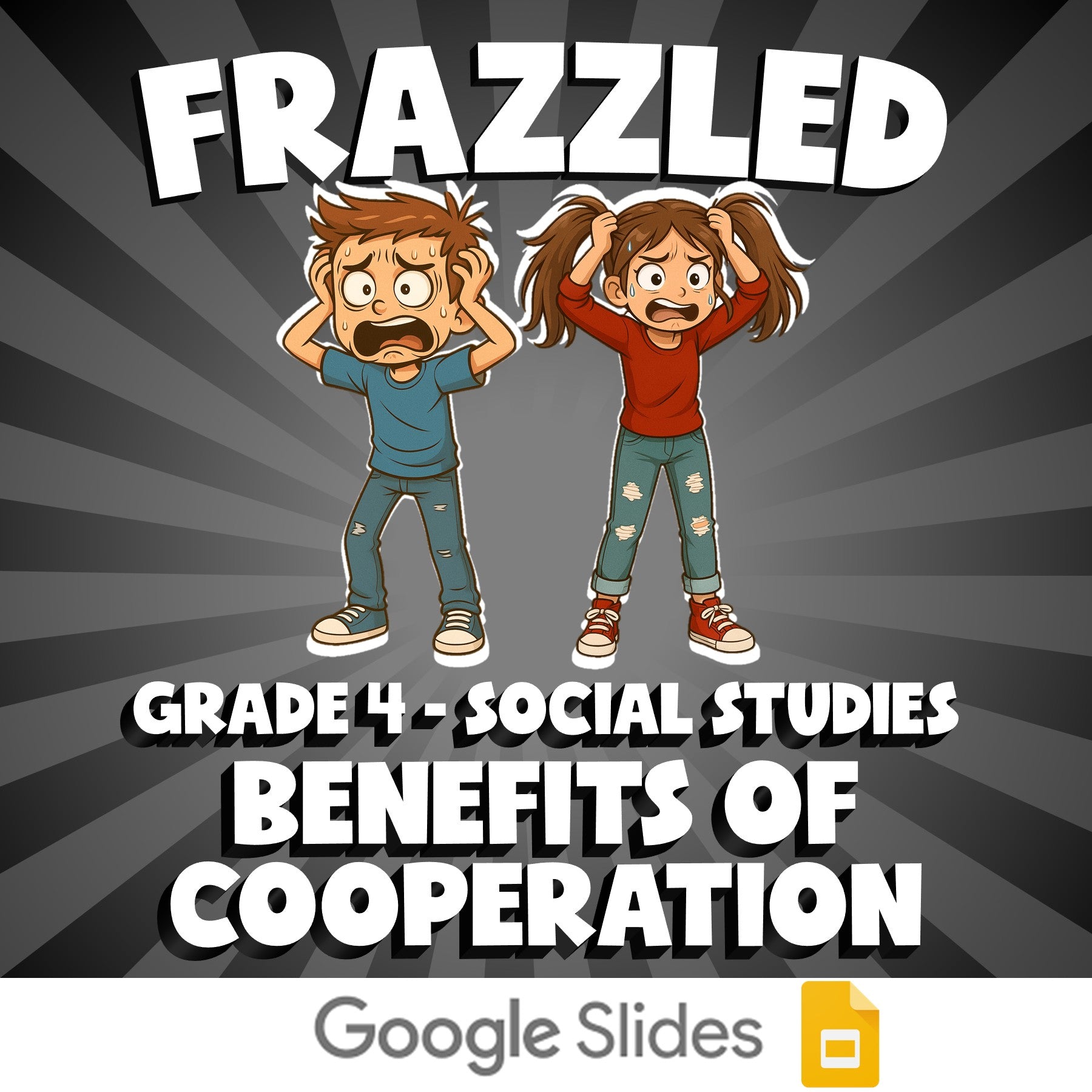 Benefits of Cooperation FRAZZLED Socials Game - No Prep Grade 4 Review Activity