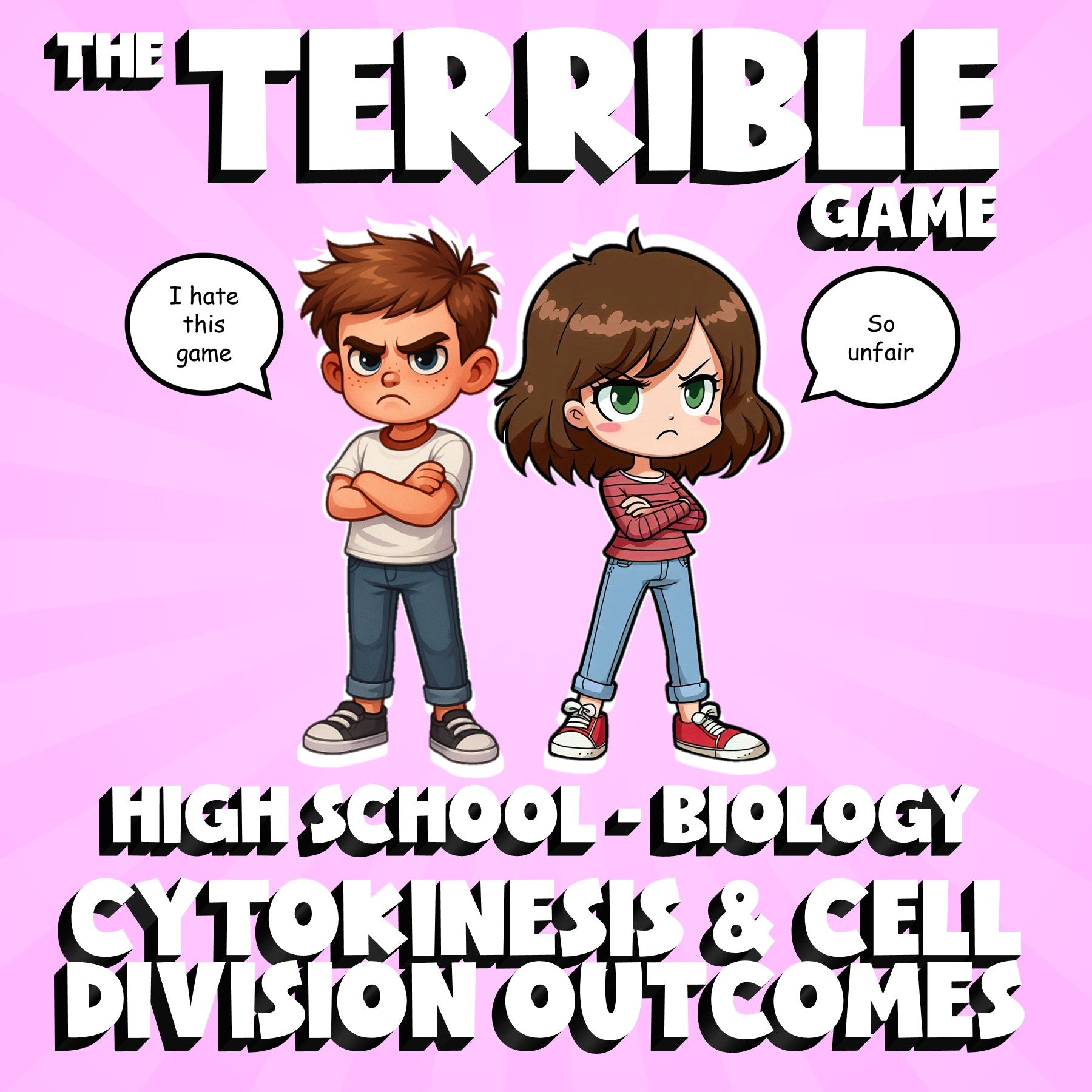 Cytokinesis & Cell Division Outcomes THE TERRIBLE GAME - Biology Science Review