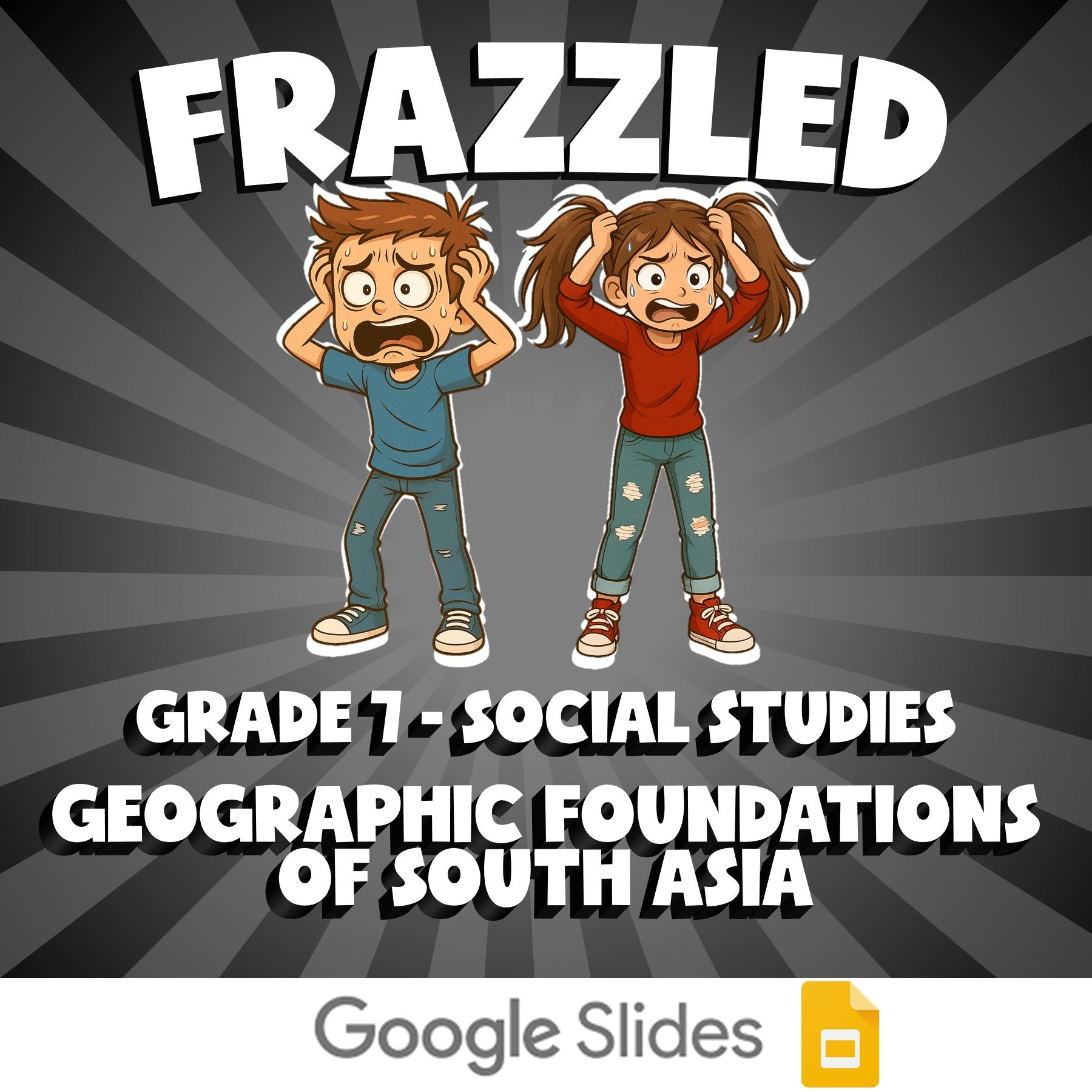 Geographic Foundations of South Asia FRAZZLED Socials Game - No Prep Grade 7
