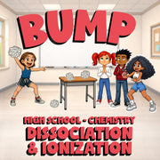 Dissociation & ionization BUMP Science Game - No Prep Chemistry Review Activity