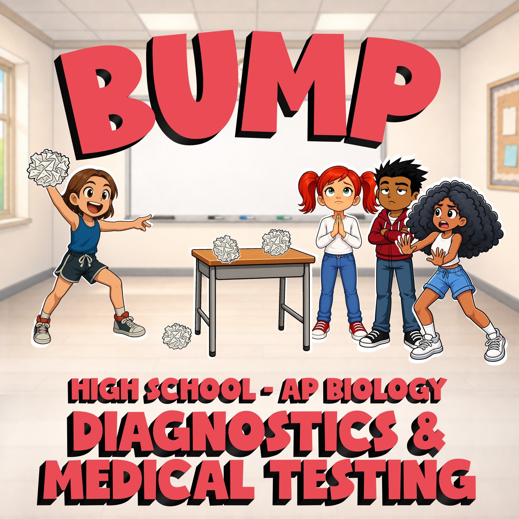 Diagnostics & Medical Testing BUMP Science Game - No Prep AP Biology Review