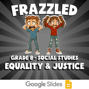 Equality & Justice FRAZZLED Socials Game - No Prep Grade 8 Review Activity