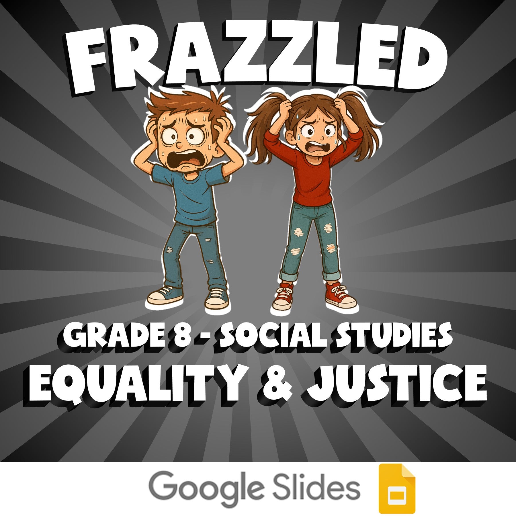 Equality & Justice FRAZZLED Socials Game - No Prep Grade 8 Review Activity
