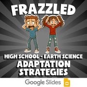 Adaptation Strategies FRAZZLED Game - No Prep Earth Science Review Activity