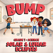 Solar & Lunar Eclipses BUMP Science Game - No Prep Grade 7 Review Activity