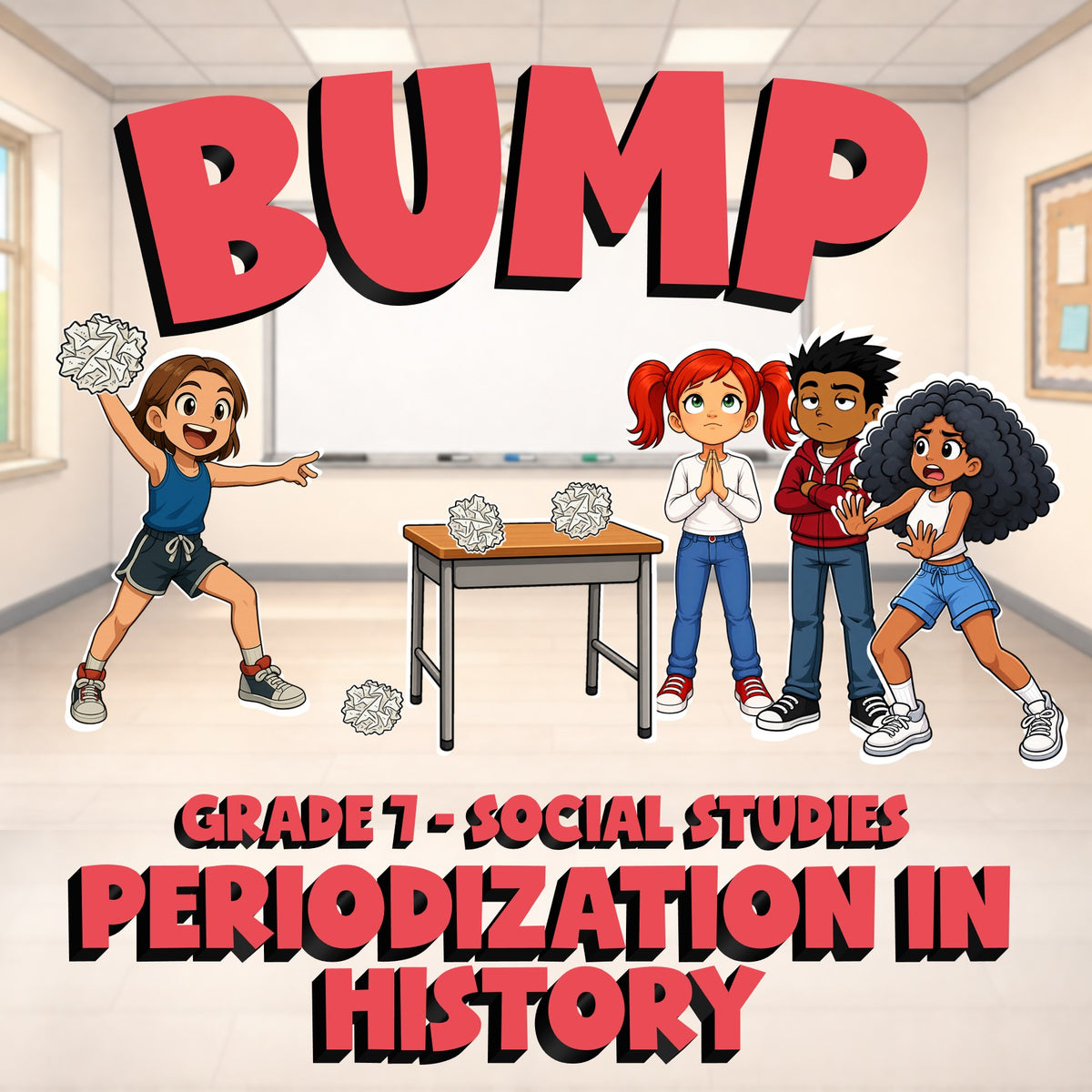 Periodization in History BUMP Socials Game - No Prep Grade 7 Review Activity