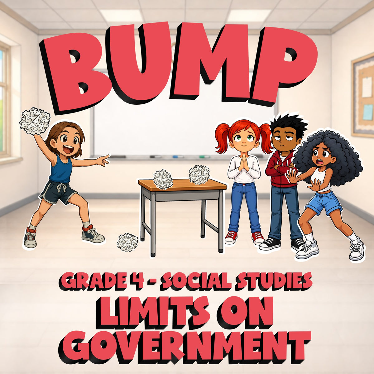 Limits on Government BUMP Socials Game - No Prep Grade 4 Review Activity