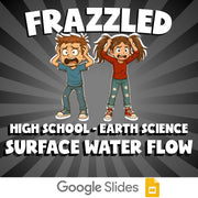 Surface Water Flow FRAZZLED Game - No Prep Earth Science Review Activity