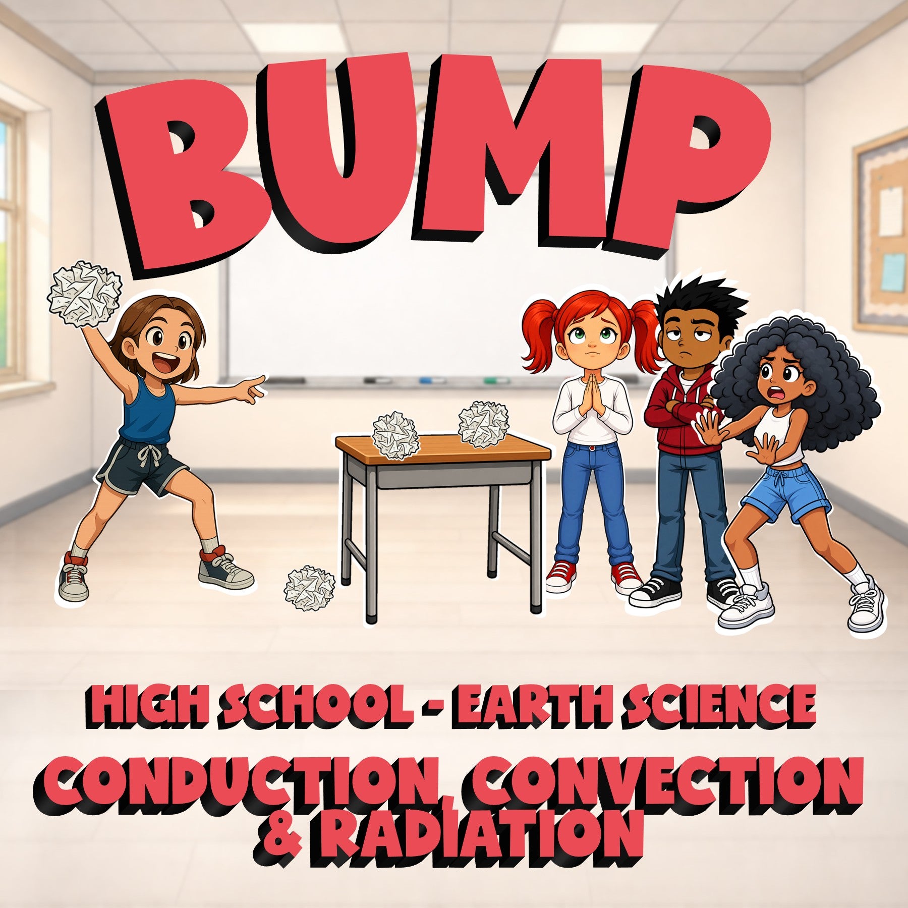 Conduction, Convection & Radiation BUMP Game - No Prep Earth Science Review