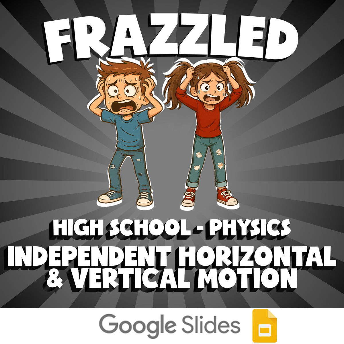 Independent Horizontal & Vertical Motion FRAZZLED Science Game - No Prep Physics