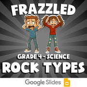 Rock Types FRAZZLED Science Game - No Prep Grade 4 Review Activity
