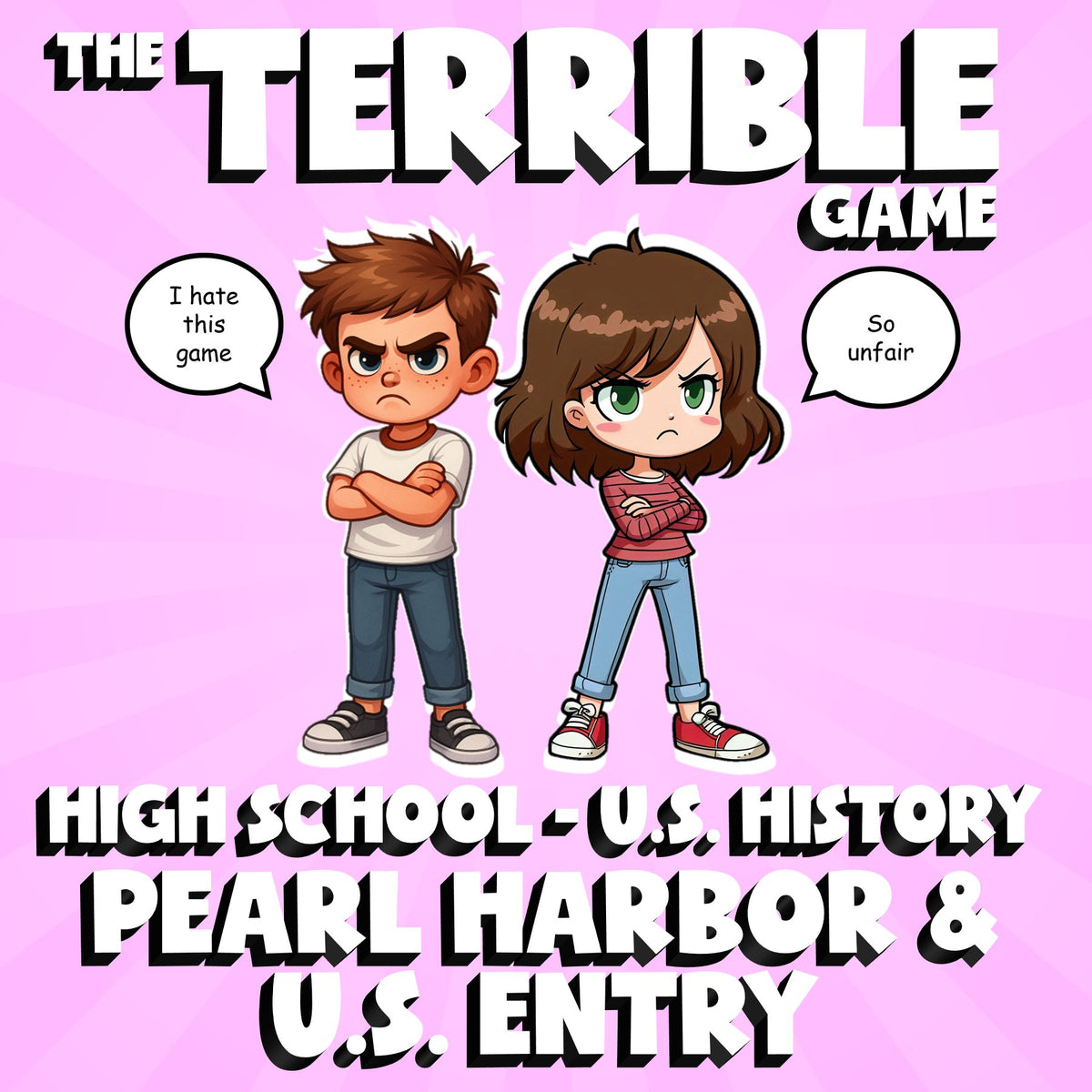 Pearl Harbor & U.S. Entry THE TERRIBLE GAME - No Prep U.S. History Review
