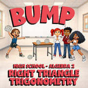 Right Triangle Trigonometry BUMP Math Game - No Prep Algebra 2 Review Activity