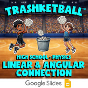 Linear & Angular Connection TRASHKETBALL Science Game - No Prep Physics Review