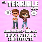 Drug Action & Side Effects THE TERRIBLE GAME - No Prep Biology Science Review