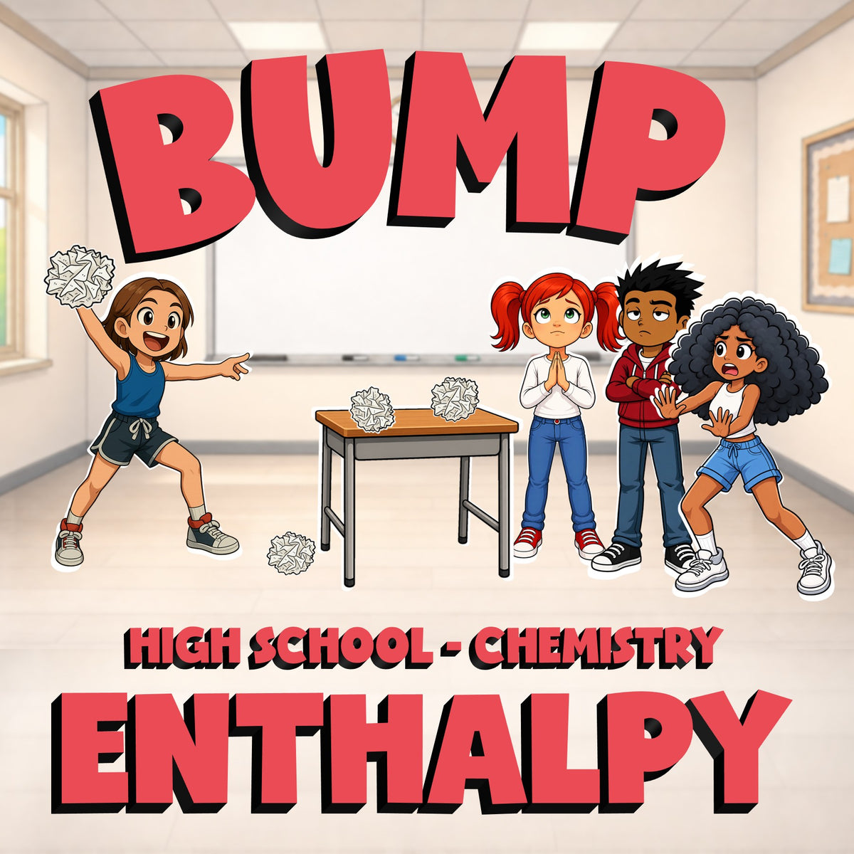 Enthalpy BUMP Science Game - No Prep Chemistry Review Activity