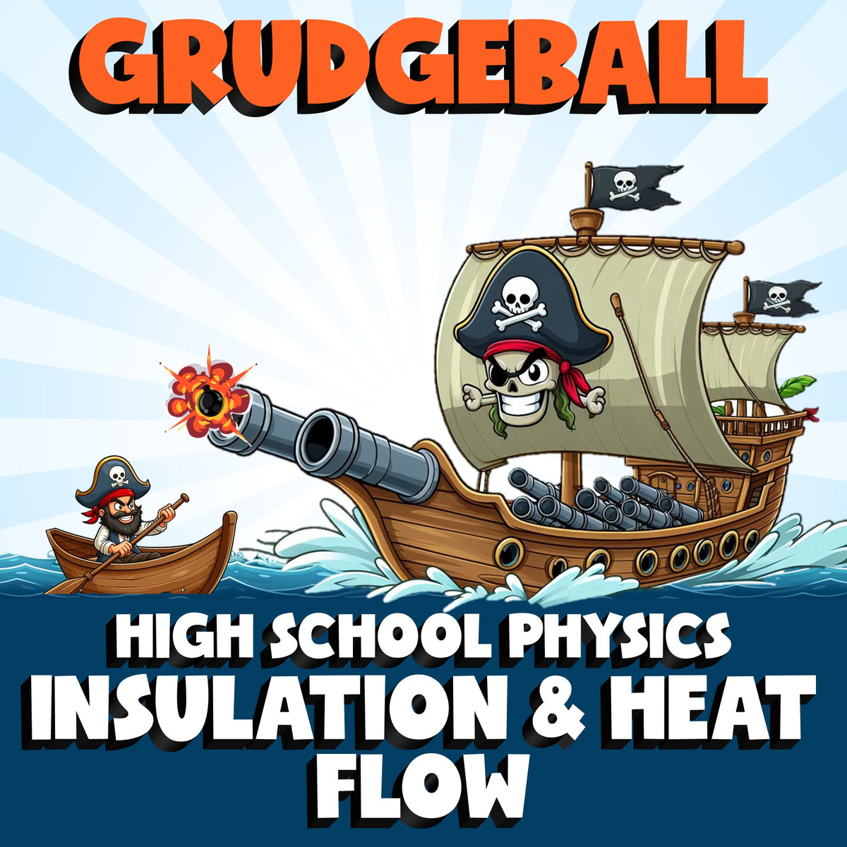 Insulation & Heat Flow GRUDGEBALL Science Game - No Prep Physics Review Activity