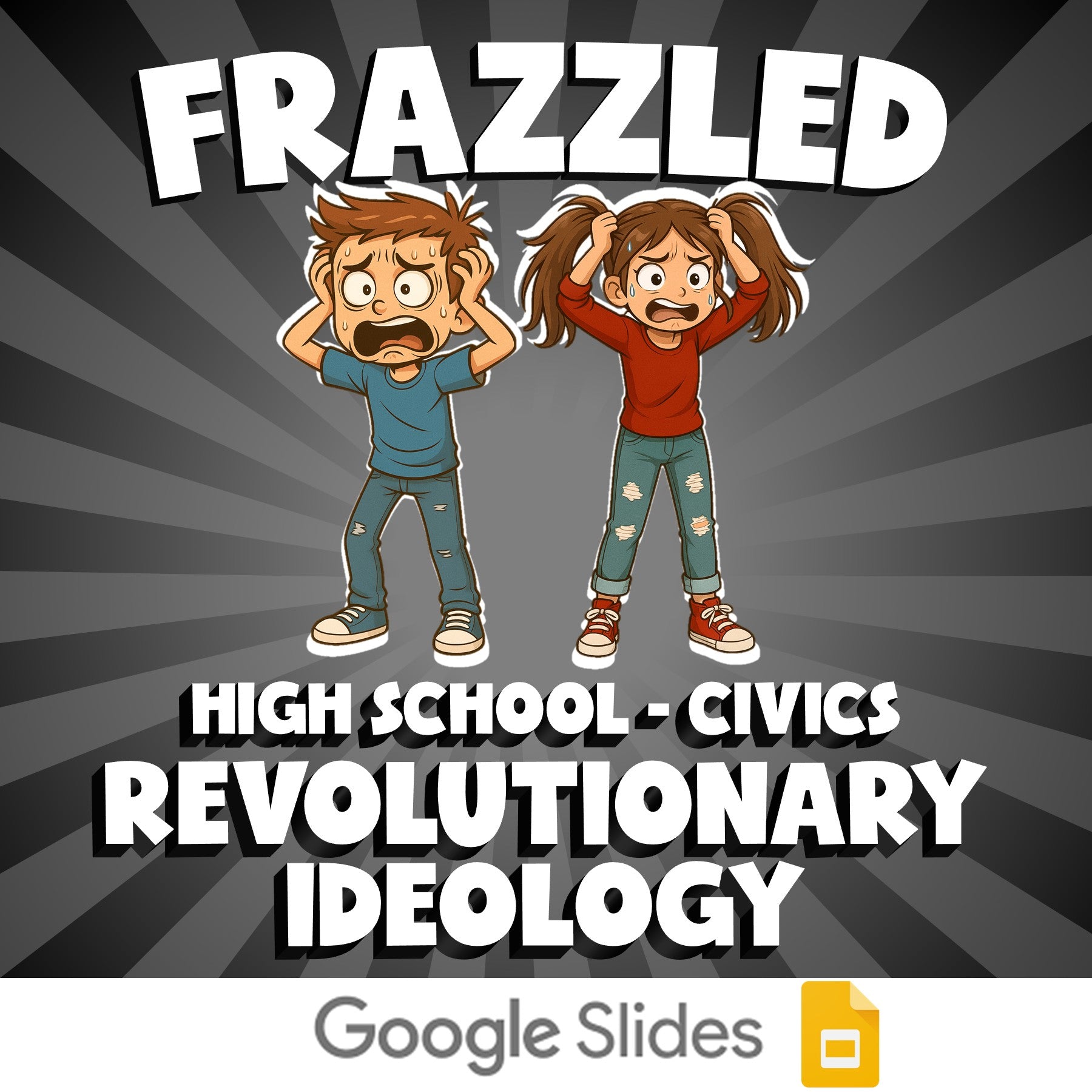 Revolutionary Ideology FRAZZLED Civics Game - No Prep Review Activity