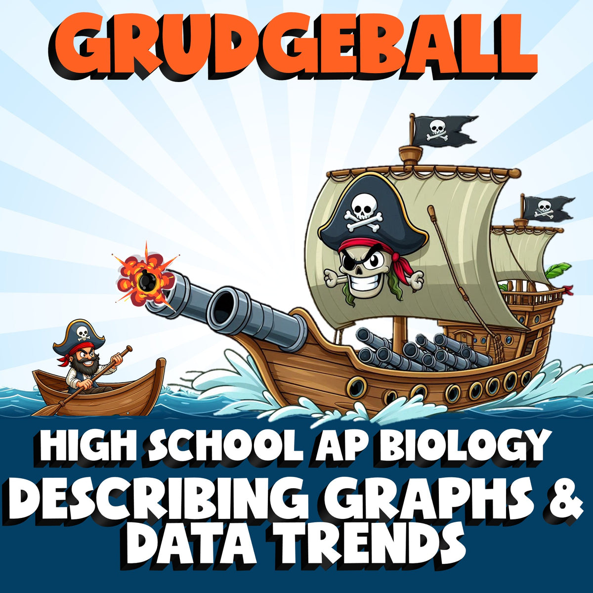 Describing Graphs & Data Trends GRUDGEBALL Science Game - No Prep AP Biology
