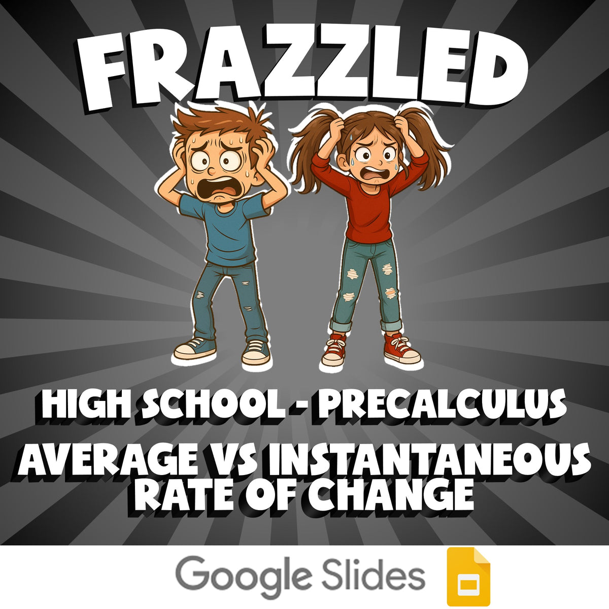 Average vs Instantaneous Rate of Change FRAZZLED Math Game - No Prep PreCalculus