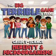 Heredity & Microorganisms BIG TERRIBLE GAME - No Prep Grade 5 Science Review