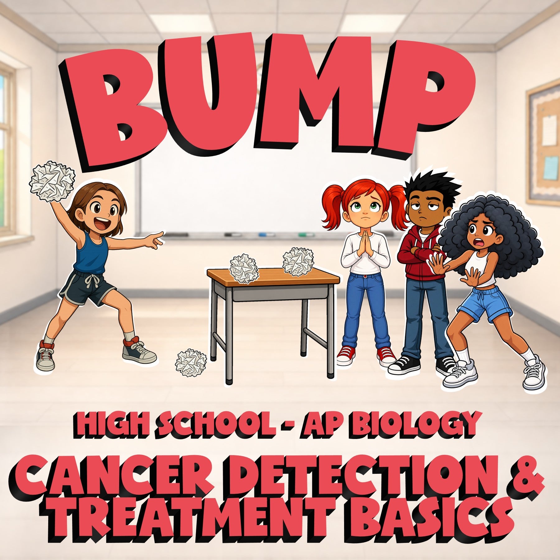 Cancer Detection & Treatment Basics BUMP Science Game - No Prep AP Biology