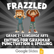 Editing for Grammar Punctuation & Spelling FRAZZLED ELA Game - No Prep Grade 3