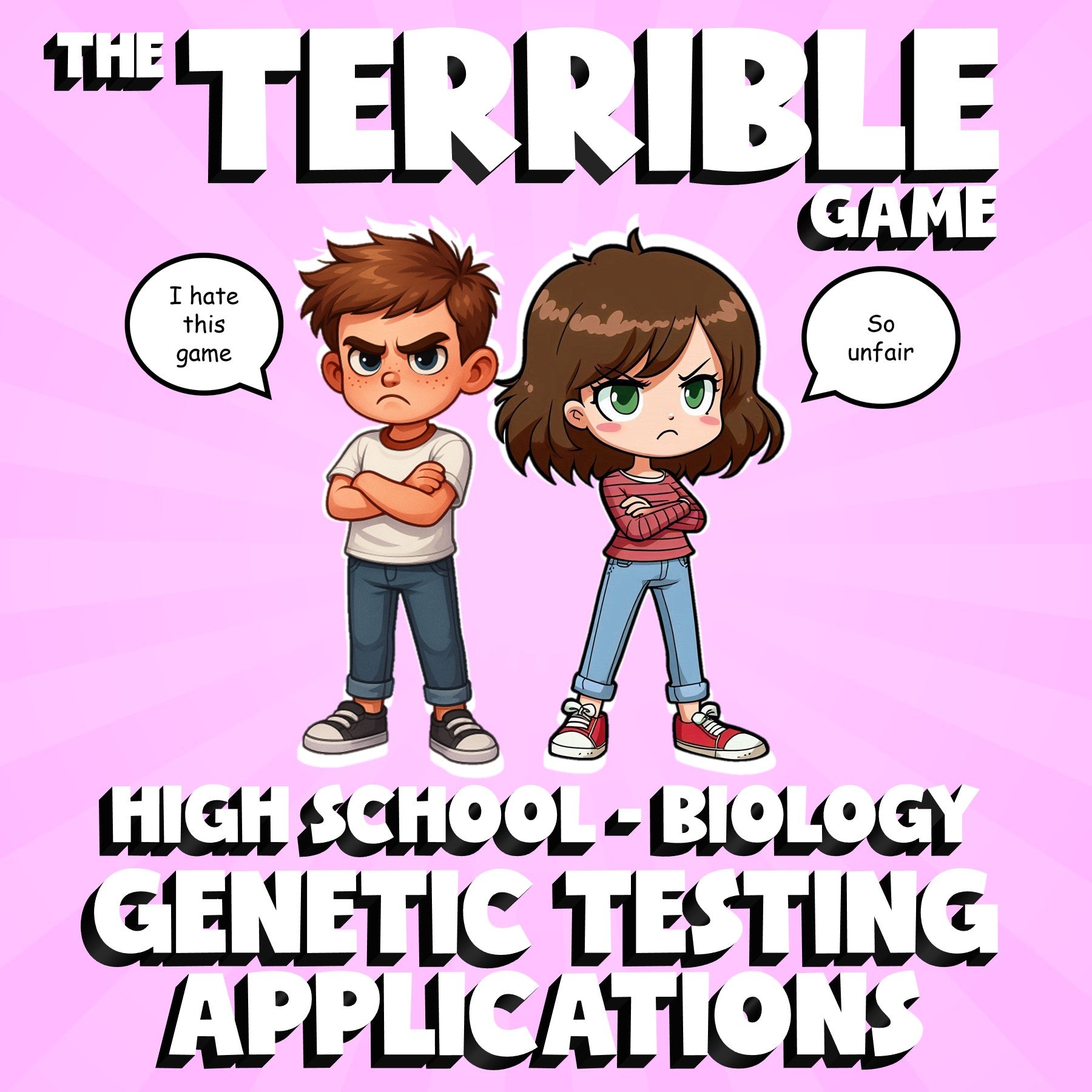 Genetic Testing Applications THE TERRIBLE GAME - No Prep Biology Science Review