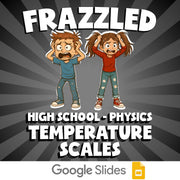 Temperature Scales FRAZZLED Science Game - No Prep Physics Review Activity
