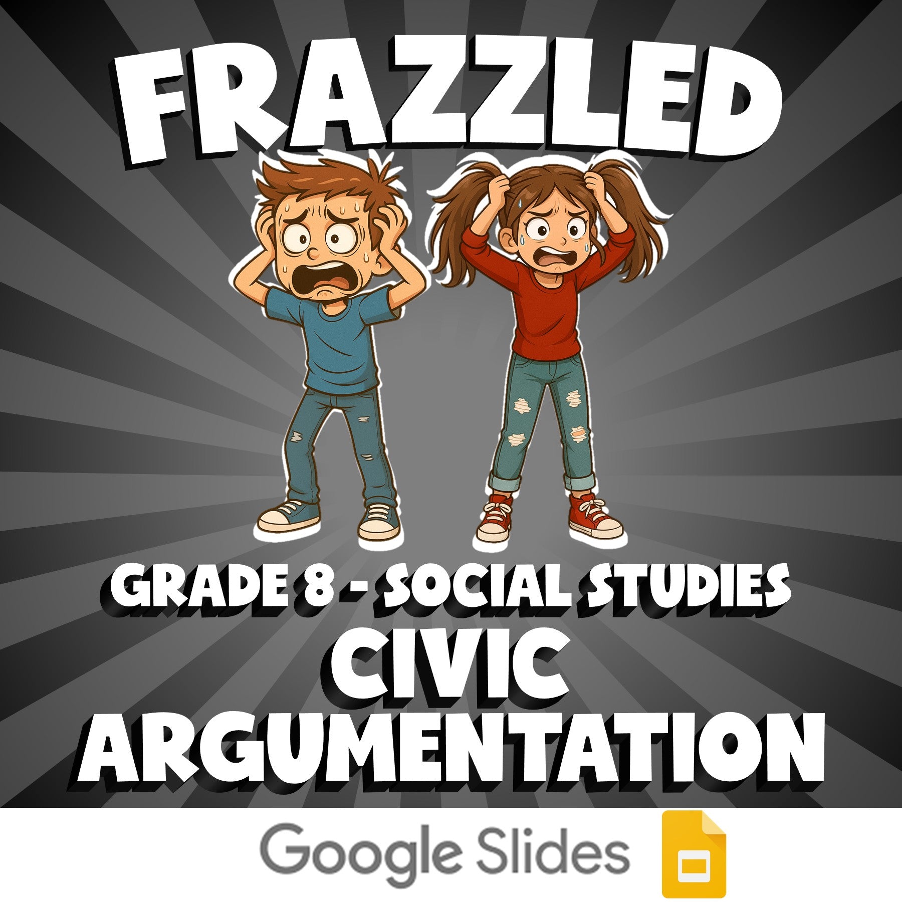 Civic Argumentation FRAZZLED Socials Game - No Prep Grade 8 Review Activity