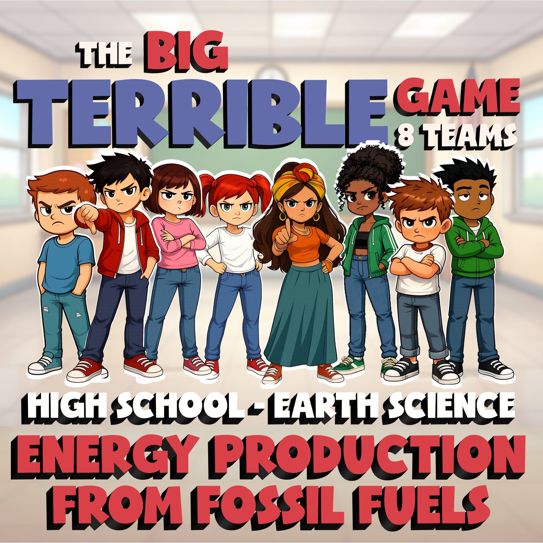 Energy Production from Fossil Fuels BIG TERRIBLE GAME - Earth Science Review