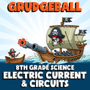 Electric Current & Circuits GRUDGEBALL Science Game - No Prep Grade 8 Review