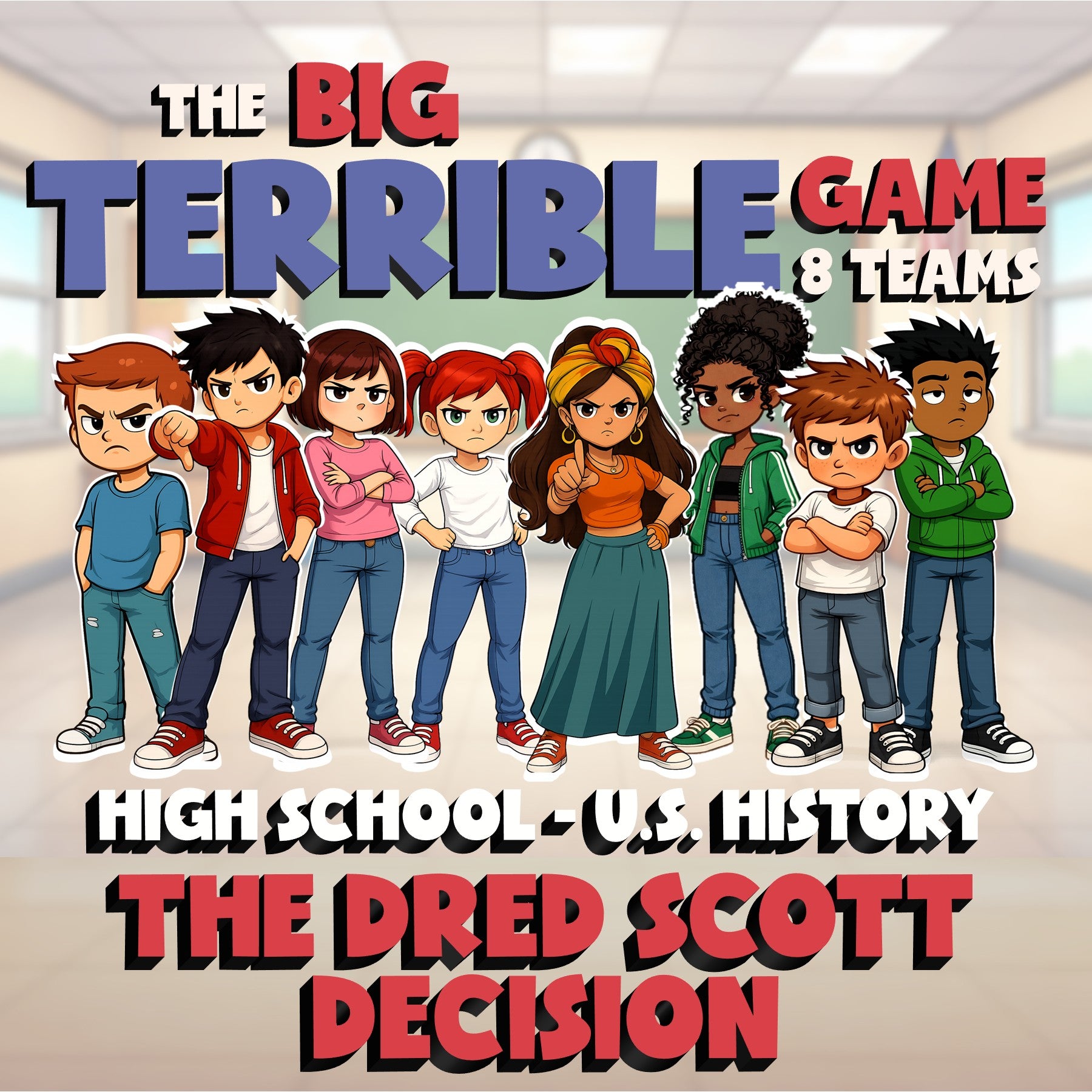 The Dred Scott Decision BIG TERRIBLE GAME - No Prep U.S. History Review Activity