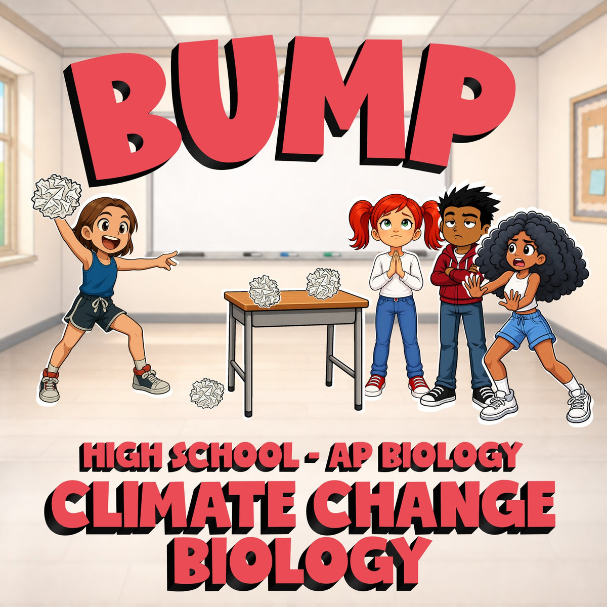 Climate Change Biology BUMP Science Game - No Prep AP Biology Review Activity