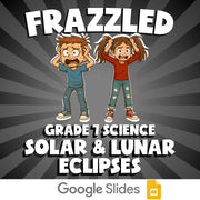 Solar & Lunar Eclipses FRAZZLED Science Game - No Prep Grade 7 Review Activity