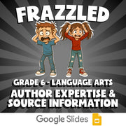 Author Expertise & Source Information FRAZZLED ELA Game - No Prep Grade 6 Review