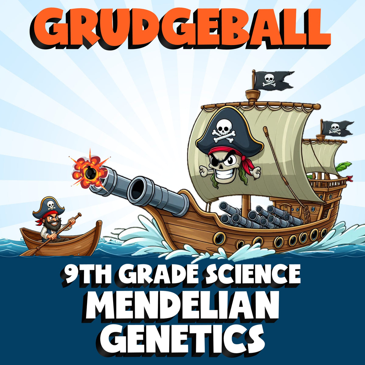 Mendelian Genetics GRUDGEBALL Science Game - No Prep Grade 9 Review Activity