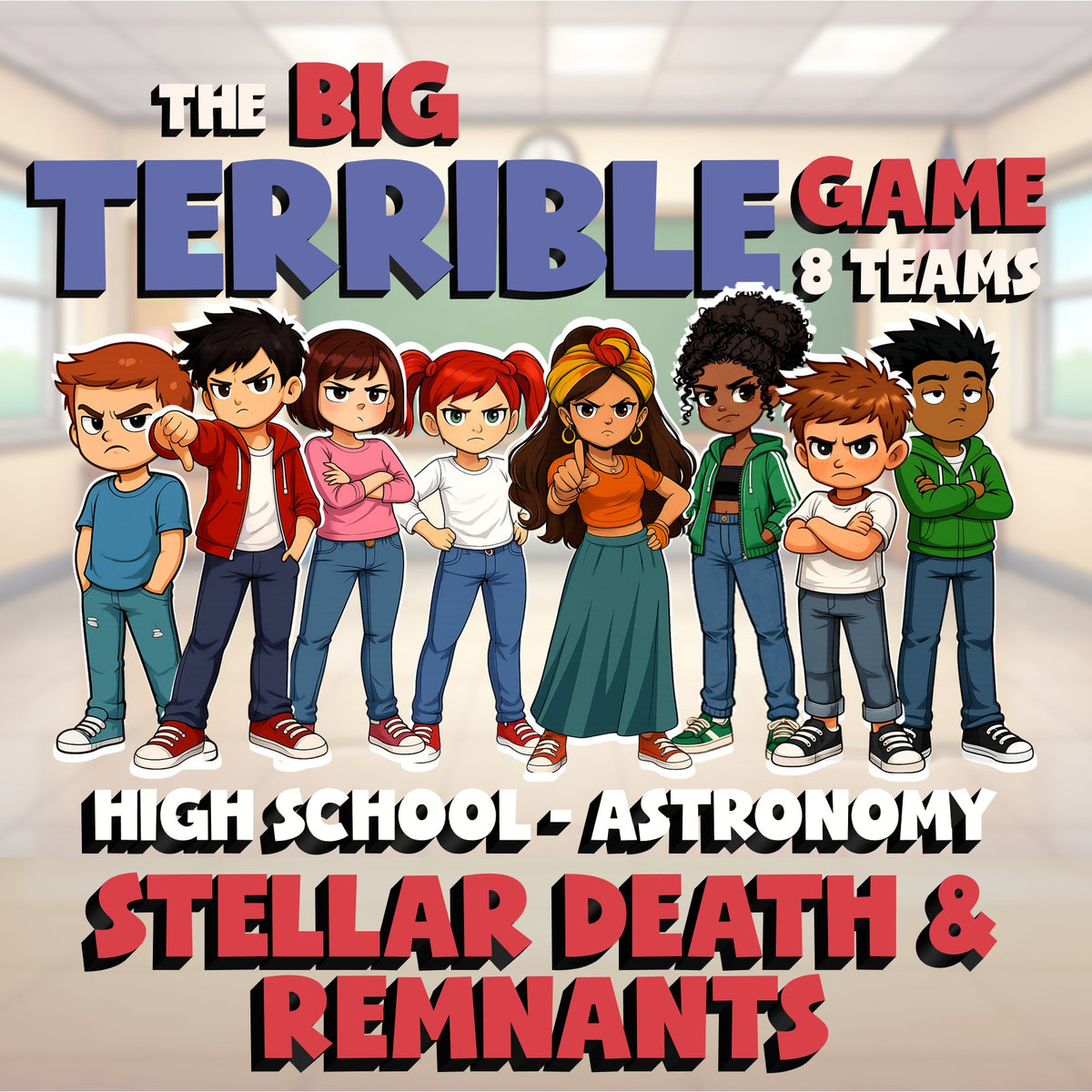 Stellar Death & Remnants BIG TERRIBLE GAME - No Prep Astronomy Science Review