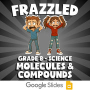 Molecules & Compounds FRAZZLED Science Game - No Prep Grade 8 Review Activity