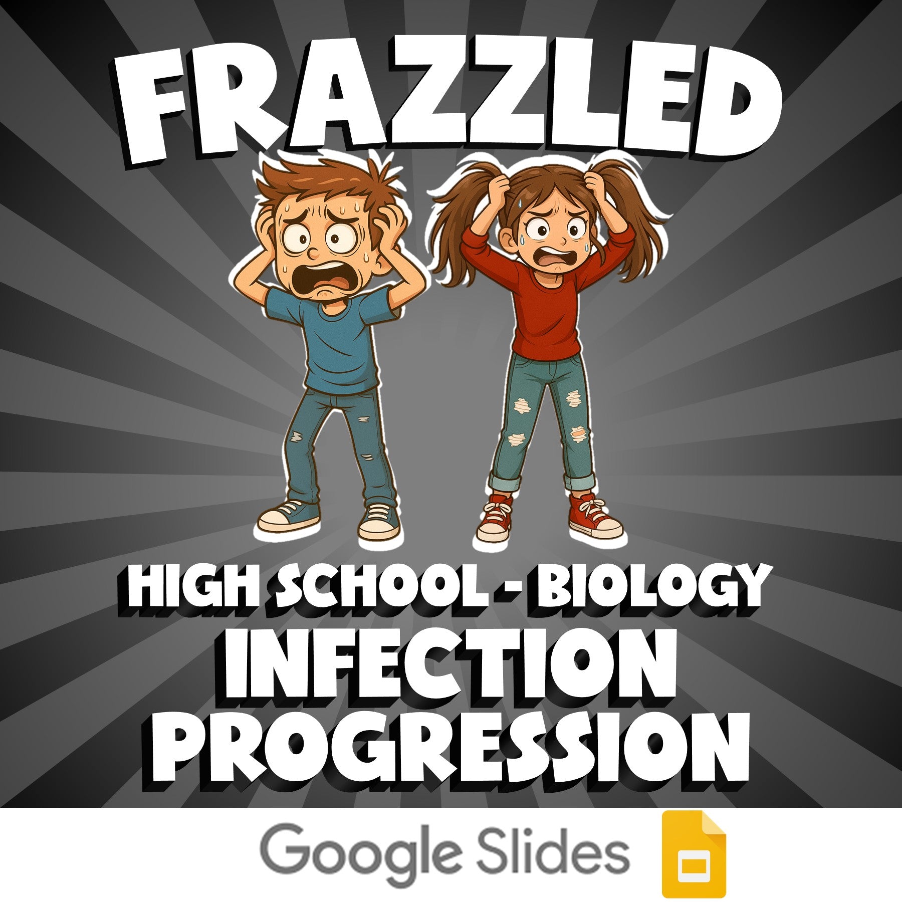 Infection Progression FRAZZLED Science Game - No Prep Biology Review Activity